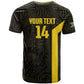 South Africa Soccer Custom T shirt Banyana Banyana Protea Black Version