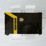 South Africa Soccer Tablecloth Banyana Banyana Protea Black Version