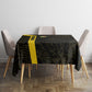 South Africa Soccer Tablecloth Banyana Banyana Protea Black Version