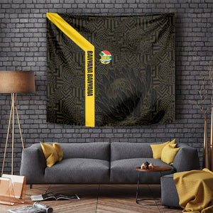 South Africa Soccer Tapestry Banyana Banyana Protea Black Version