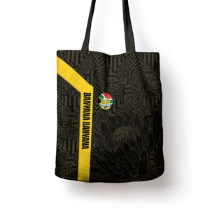 South Africa Soccer Tote Bag Banyana Banyana Protea Black Version