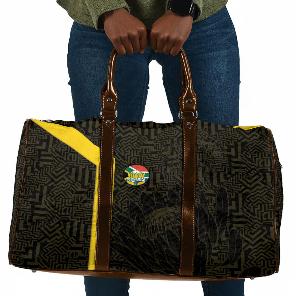 South Africa Soccer Travel Bag Banyana Banyana Protea Black Version