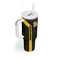South Africa Soccer Custom Tumbler With Handle Banyana Banyana Protea Black Version