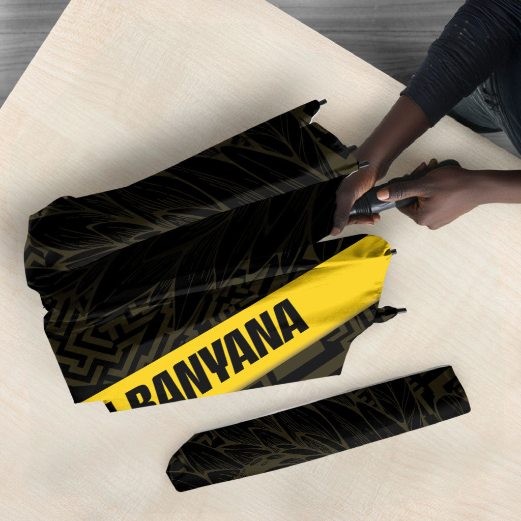 South Africa Soccer Umbrella Banyana Banyana Protea Black Version