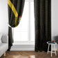 South Africa Soccer Window Curtain Banyana Banyana Protea Black Version