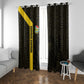 South Africa Soccer Window Curtain Banyana Banyana Protea Black Version