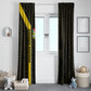 South Africa Soccer Window Curtain Banyana Banyana Protea Black Version