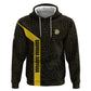 South Africa Soccer Custom Zip Hoodie Banyana Banyana Protea Black Version