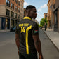 South Africa Soccer Custom Zipper Polo Shirt Banyana Banyana Protea Black Version