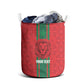 Morocco Football Custom Laundry Basket Atlas Lionesses Moroccan Folk Pattern