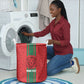 Morocco Football Custom Laundry Basket Atlas Lionesses Moroccan Folk Pattern