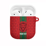 Morocco Football Custom AirPods Case Atlas Lionesses Moroccan Folk Pattern