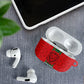 Morocco Football Custom AirPods Case Atlas Lionesses Moroccan Folk Pattern