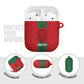 Morocco Football Custom AirPods Case Atlas Lionesses Moroccan Folk Pattern
