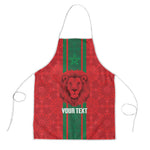 Morocco Football Custom Apron Atlas Lionesses Moroccan Folk Pattern