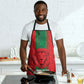 Morocco Football Custom Apron Atlas Lionesses Moroccan Folk Pattern