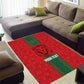 Morocco Football Custom Area Rug Atlas Lionesses Moroccan Folk Pattern