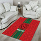 Morocco Football Custom Area Rug Atlas Lionesses Moroccan Folk Pattern
