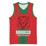 Morocco Football Custom Basketball Jersey Atlas Lionesses Moroccan Folk Pattern