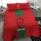 Morocco Football Custom Bedding Set Atlas Lionesses Moroccan Folk Pattern