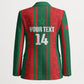Morocco Football Custom Blazer Atlas Lionesses Moroccan Folk Pattern
