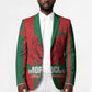 Morocco Football Custom Blazer Atlas Lionesses Moroccan Folk Pattern
