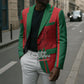Morocco Football Custom Blazer Atlas Lionesses Moroccan Folk Pattern