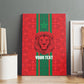 Morocco Football Custom Canvas Wall Art Atlas Lionesses Moroccan Folk Pattern