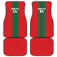 Morocco Football Custom Car Mats Atlas Lionesses Moroccan Folk Pattern