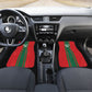 Morocco Football Custom Car Mats Atlas Lionesses Moroccan Folk Pattern