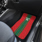 Morocco Football Custom Car Mats Atlas Lionesses Moroccan Folk Pattern