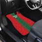 Morocco Football Custom Car Mats Atlas Lionesses Moroccan Folk Pattern