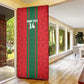 Morocco Football Custom Door Cover Atlas Lionesses Moroccan Folk Pattern