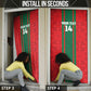 Morocco Football Custom Door Cover Atlas Lionesses Moroccan Folk Pattern