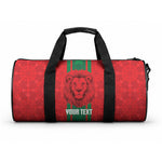 Morocco Football Custom Duffle Bag Atlas Lionesses Moroccan Folk Pattern