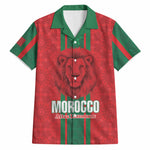 Morocco Football Custom Hawaiian Shirt Atlas Lionesses Moroccan Folk Pattern