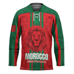Morocco Football Custom Hockey Jersey Atlas Lionesses Moroccan Folk Pattern