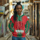 Morocco Football Custom Hoodie Atlas Lionesses Moroccan Folk Pattern