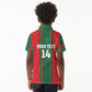 Morocco Football Custom Kid Polo Shirt Atlas Lionesses Moroccan Folk Pattern