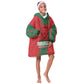 Morocco Football Custom Kid Wearable Blanket Hoodie Atlas Lionesses Moroccan Folk Pattern