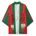 Morocco Football Custom Kimono Atlas Lionesses Moroccan Folk Pattern