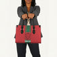 Morocco Football Custom Leather Bag Atlas Lionesses Moroccan Folk Pattern
