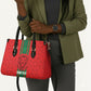 Morocco Football Custom Leather Bag Atlas Lionesses Moroccan Folk Pattern