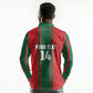 Morocco Football Custom Long Sleeve Polo Shirt Atlas Lionesses Moroccan Folk Pattern