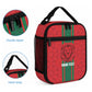 Morocco Football Custom Lunch Bag Atlas Lionesses Moroccan Folk Pattern
