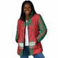 Morocco Football Custom Padded Jacket Atlas Lionesses Moroccan Folk Pattern