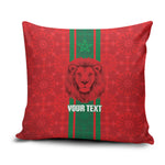 Morocco Football Custom Pillow Cover Atlas Lionesses Moroccan Folk Pattern
