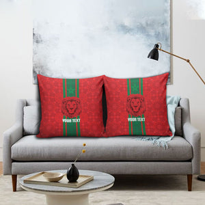 Morocco Football Custom Pillow Cover Atlas Lionesses Moroccan Folk Pattern