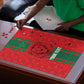 Morocco Football Custom Puzzle Atlas Lionesses Moroccan Folk Pattern