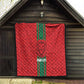 Morocco Football Custom Quilt Atlas Lionesses Moroccan Folk Pattern